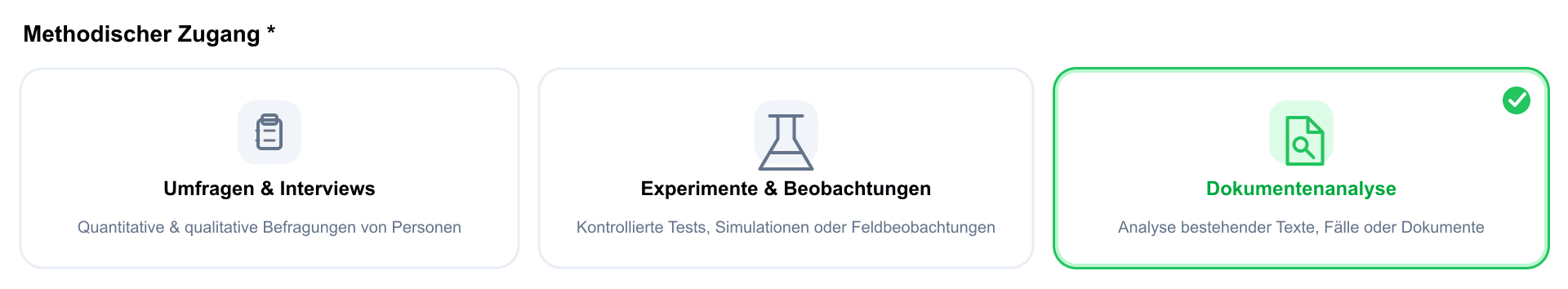 Empirische Methodik: Dokumentenanalyse