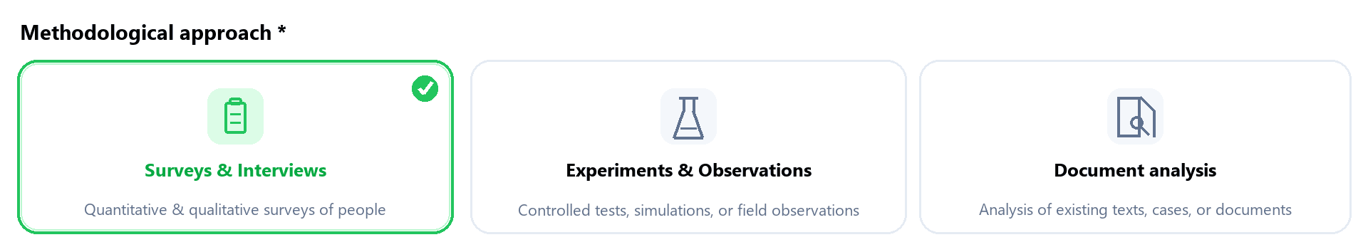Empirical method: Surveys & Interviews
