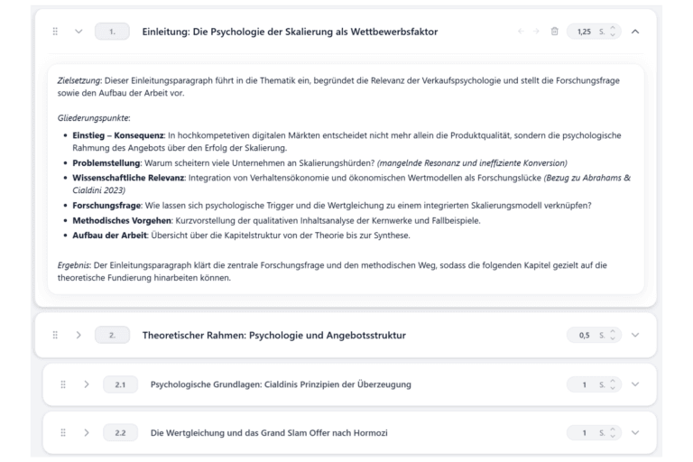 Kapitelinhalte prüfen