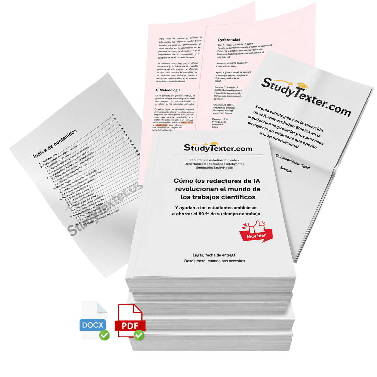 StudyTexter fertige wissenschaftliche Arbeit Mockup