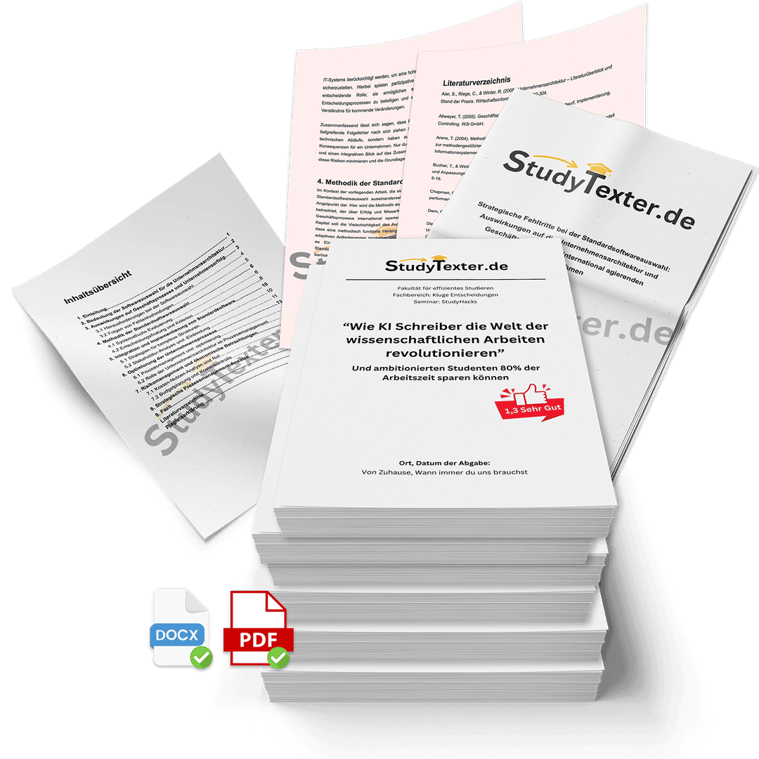 StudyTexter fertige wissenschaftliche Arbeit Mockup