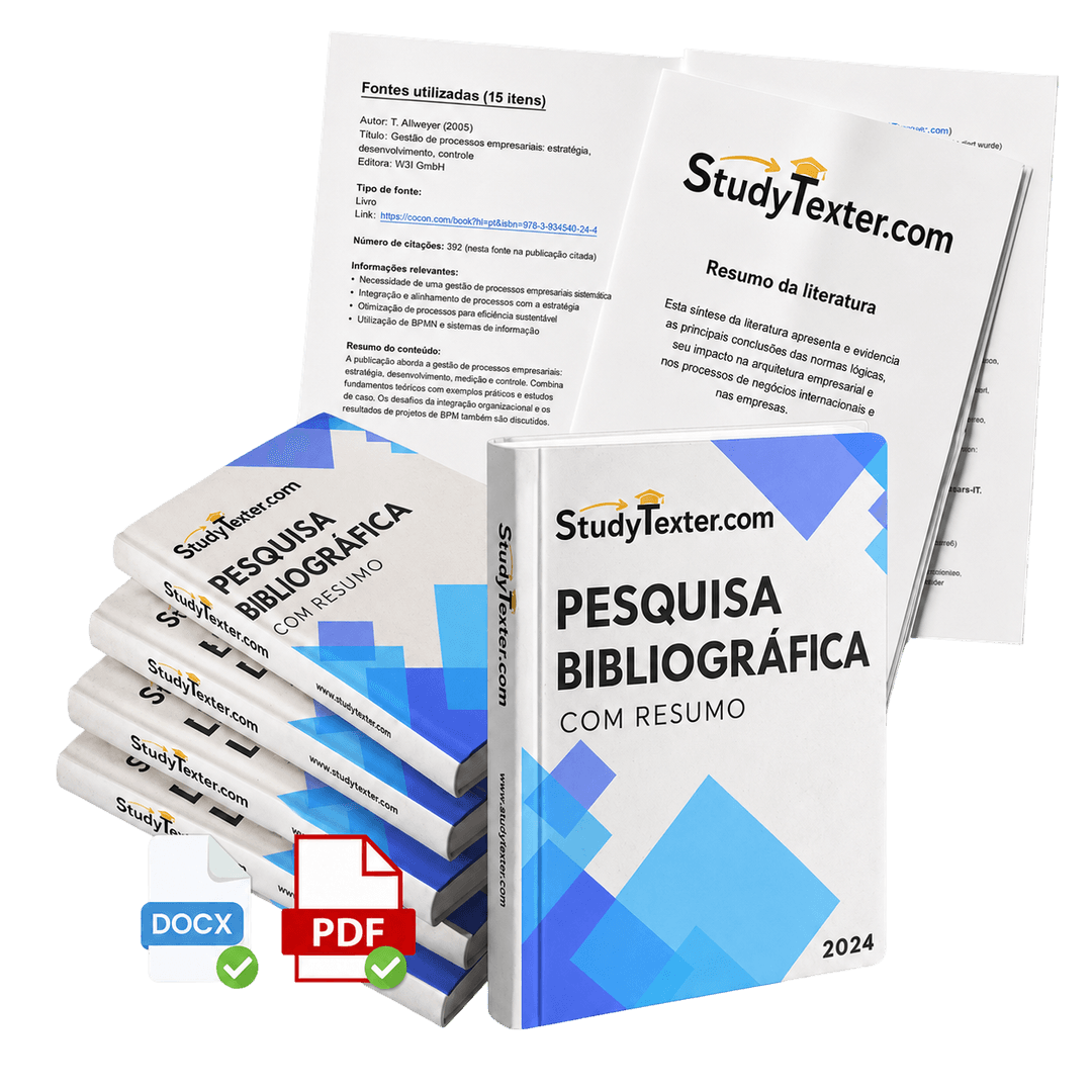Pesquisa bibliográfica StudyTexter com resumos