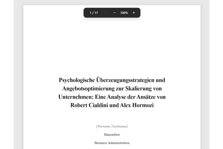 StudyTexter - KI-gesttzter Assistent fr akademische Arbeiten. Von der  Recherche bis zum Export.