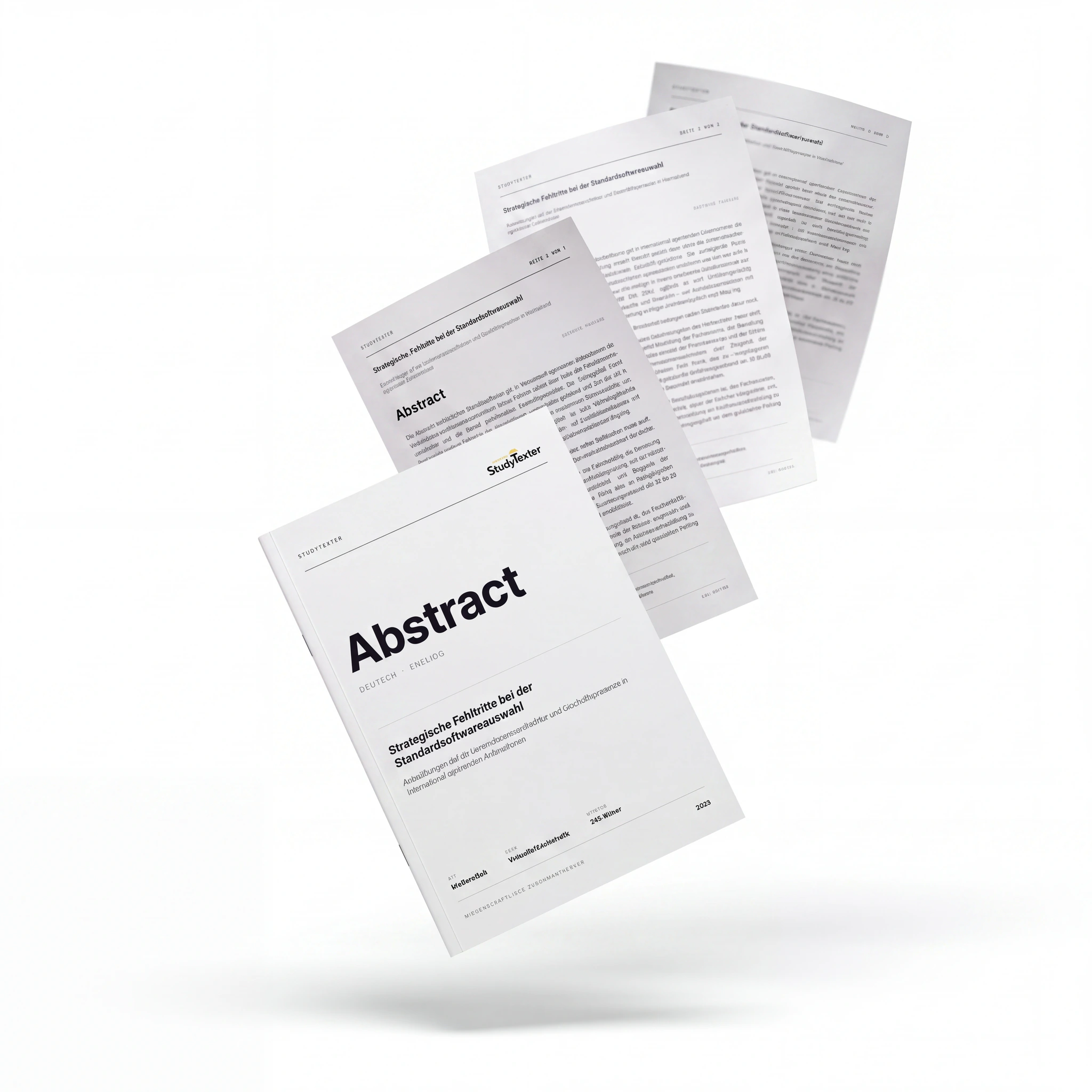 StudyTexter Abstract nach wissenschaftlichem Standard