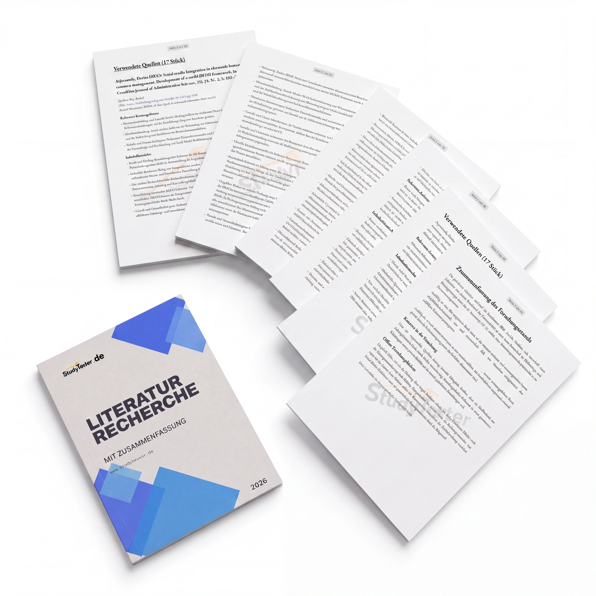 StudyTexter Literaturrecherche mit Zusammenfassungen