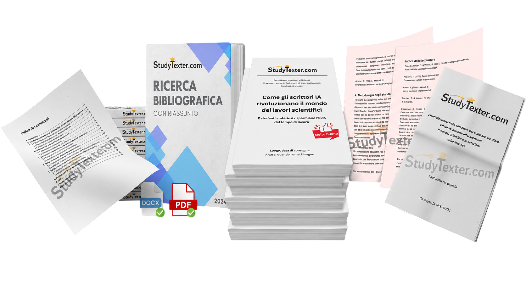 Risultato StudyTexter con elaborato accademico coerente