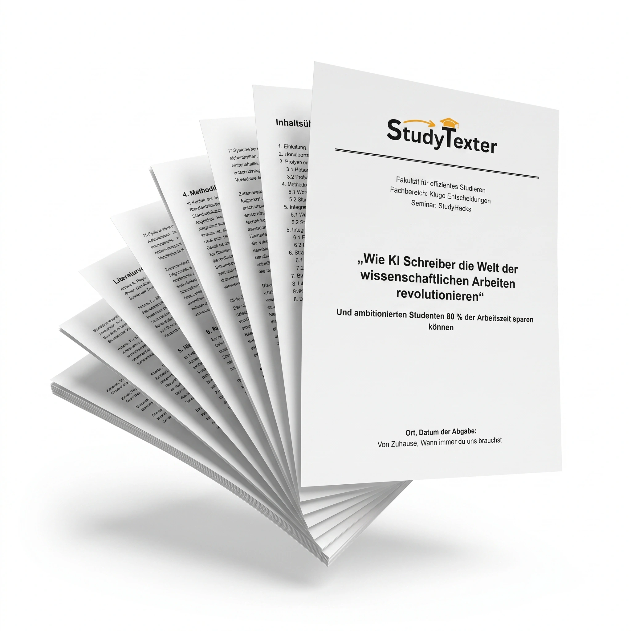 StudyTexter fertige wissenschaftliche Arbeit Mockup