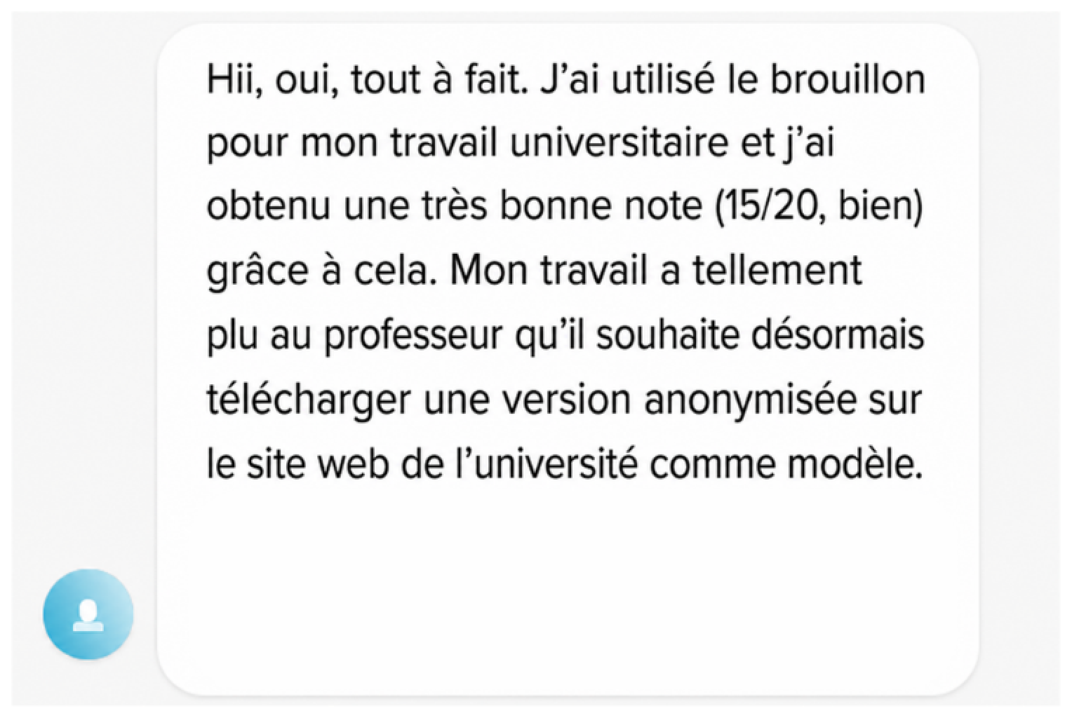 Avis client StudyTexter 005