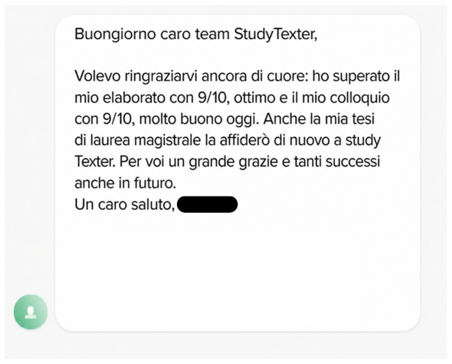 Recensione cliente StudyTexter 001