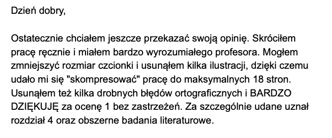 Opinia klienta: najwyższa ocena za rozdział 4 i przegląd literatury
