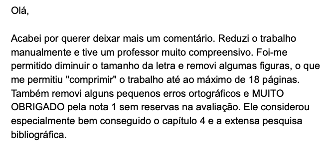 Avaliação de cliente: nota máxima pelo capítulo 4 e pesquisa bibliográfica