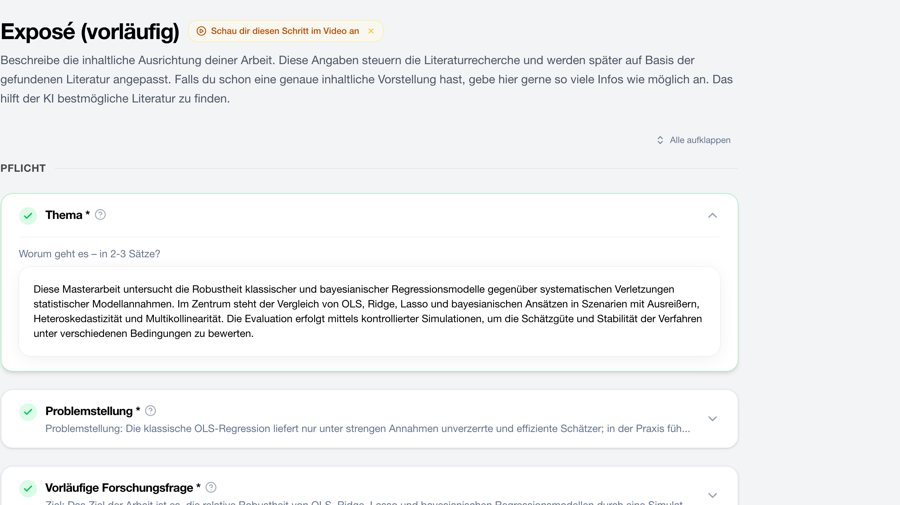Schritt Exposé vorläufig mit Download-Knopf