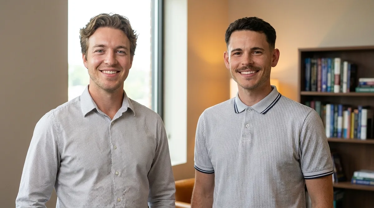 Janosch and Dr. Jonathan Schulte, StudyTexter editorial team